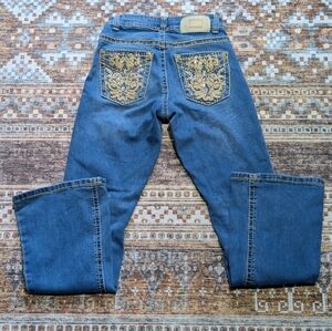 Y2K Angel Bootcut Embellished Jeans